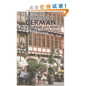 German: How to Speak and Write it