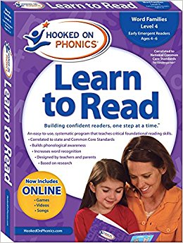 Hooked On Phonics Word Families Level 4 Early Emergent Readers Age 4-6