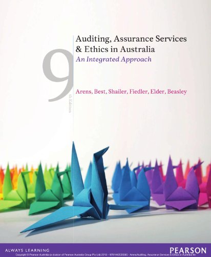 Auditing, Assurance Services and Ethics in Australia