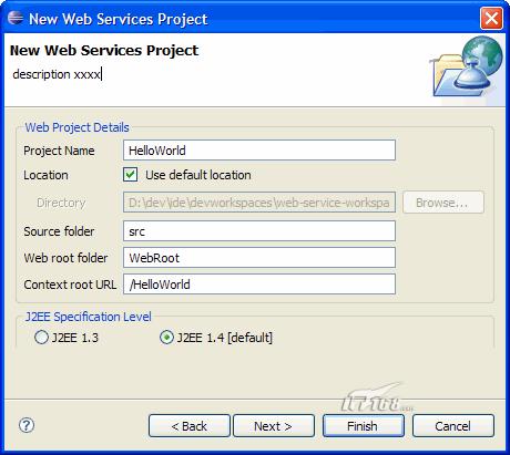 MyEclipse java+xfire webservice