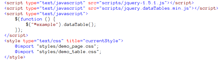 ʩ jQuery dataTables - 1