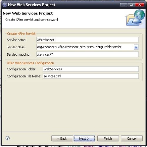 EclipseʹXfireWebServiceʾת