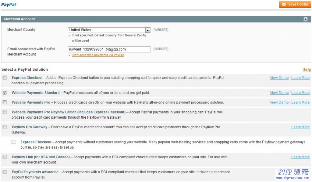 Magento Paypal Web Payment Standardpaypal׼ô