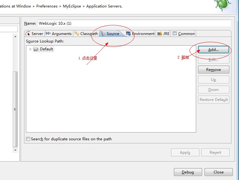 myeclipse+weblogic10gϵdebugʱҪԴ