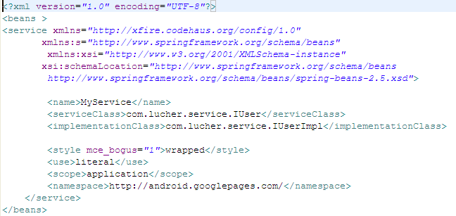 androidʹxfire webserviceԶ̶sqlserverɾĲ飩ʵͨ