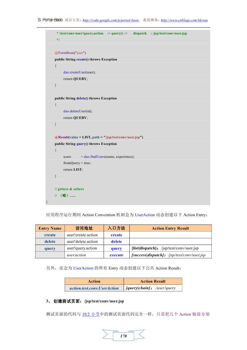Portal-Basic Java Web Ӧÿܣʹƪʮ  Action Convention