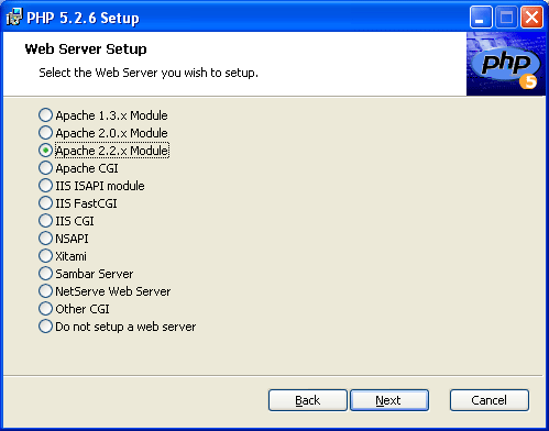 Windows XP ϰװ PHP 5.2.6