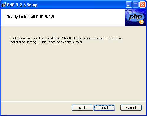 Windows XP ϰװ PHP 5.2.6