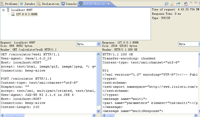 JAX-WS ѧϰ3һwsimportTCP/IP monitor