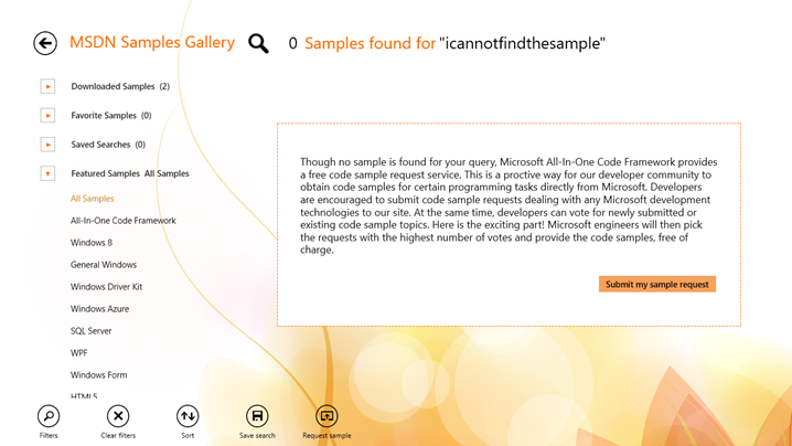 ΢Sample Browser for Windows 8棺ǧʾ룬"ֿɼ"