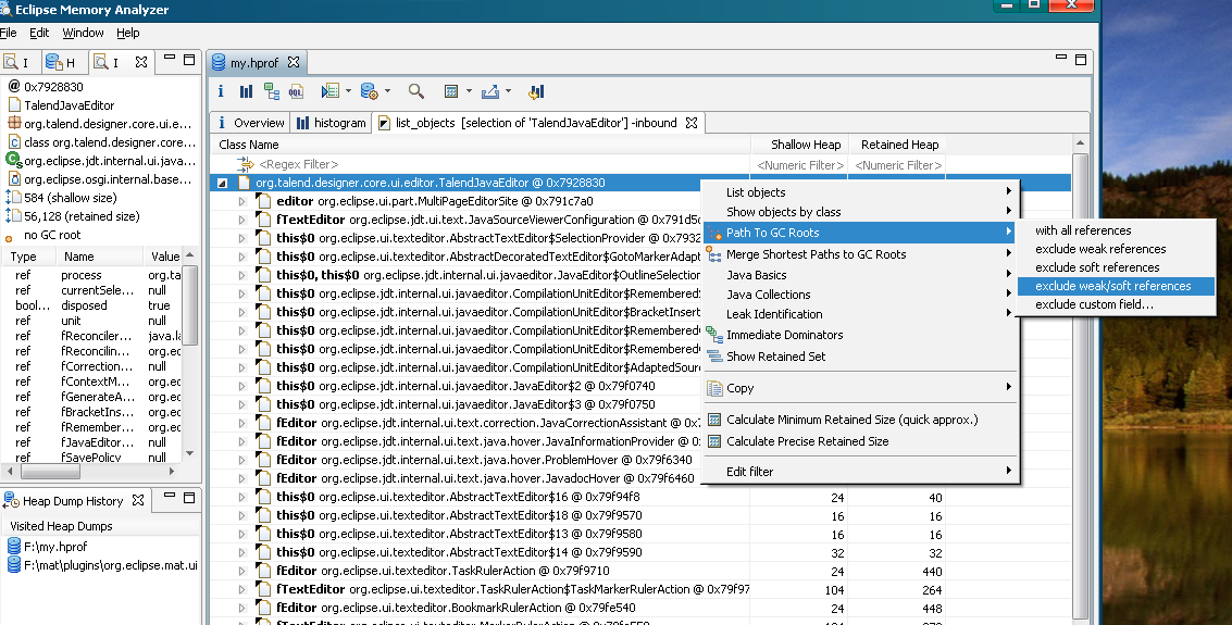 תʹ Eclipse Memory Analyzer ڴй©й