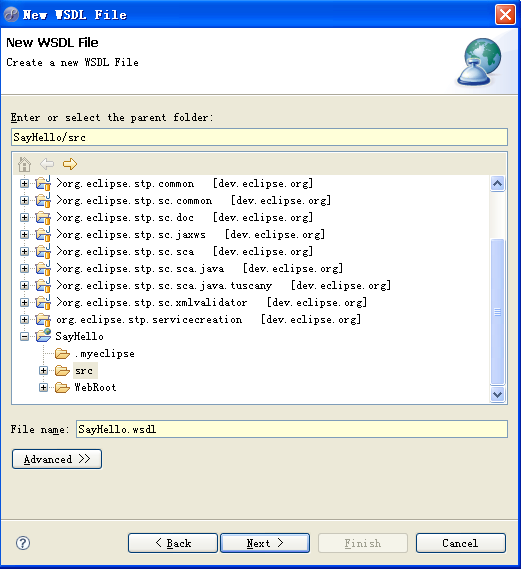 MyEclipse + AXIS2 Եhello world