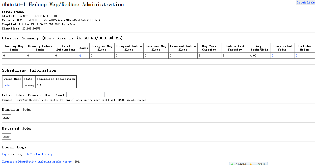 ubuntu11.04cloudera cdh3u0hadoophbaseֲʽװ