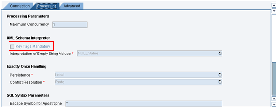 PI 7.1 JDBC Receiver Adapter Configuration3