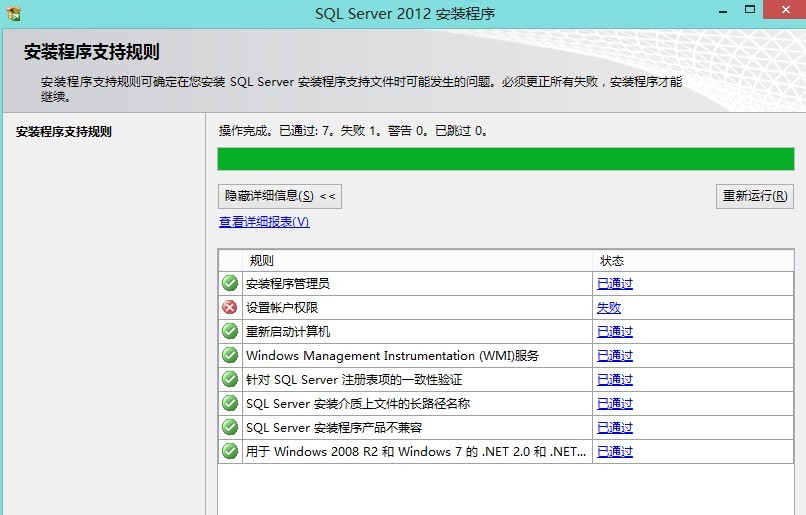 SQLServer2012װʾʻȨʧ