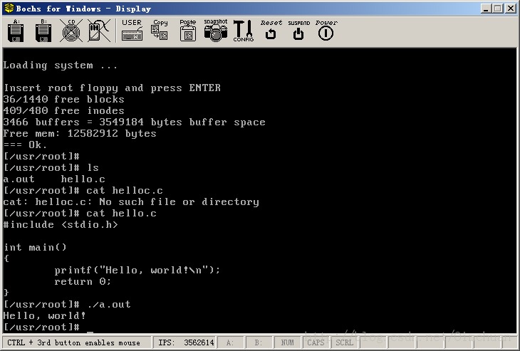 ʹbochx86 PCƽ̨ϳｨLinux0.11ϵͳ(windows)