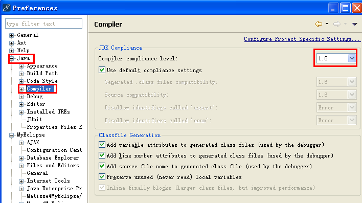 :Java compiler level does not match the version of the installed.