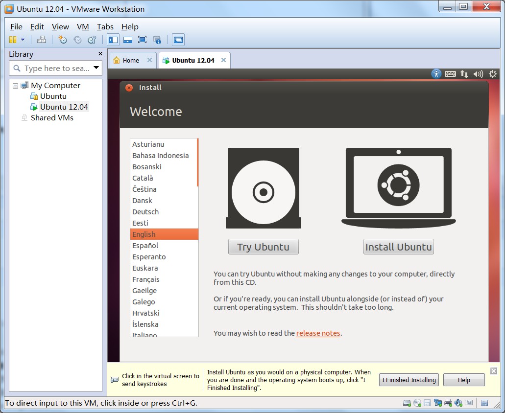 Win7, VM8 װUbuntu 12.04 (3)