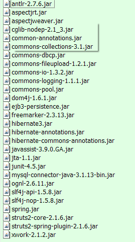 ֶ䱸ϣSpring+Struts2+Hibernate