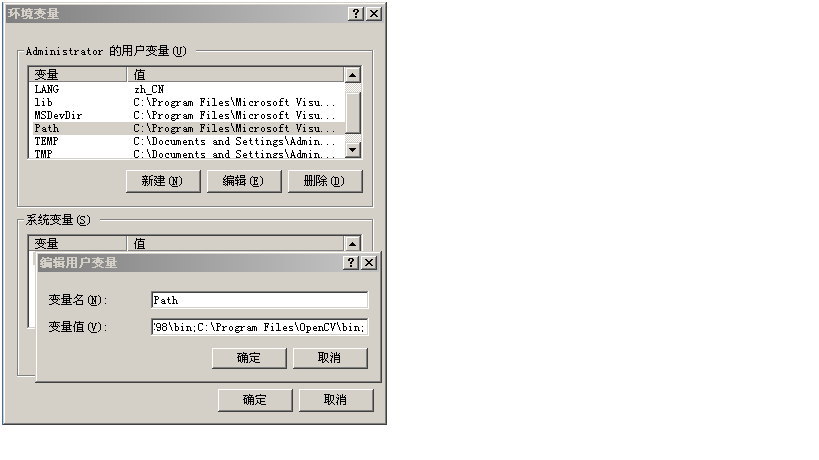 VC6.0+OpenCV1.0VS2008+OpenCV2.42Ĺ