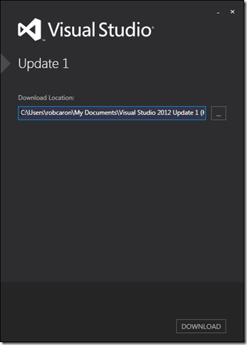 Visual Studio 2012 Update һ ߰װ
