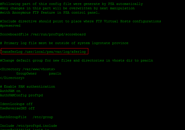 Linux proftpdռǲ鿴