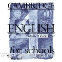  Cambridge English for Schools 4 Teacher's book