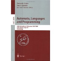  Automata, Languages and Programming: 28th International Colloquium, ICALP 2001 Crete, Greece, July 8-12, 2001 Proceedings