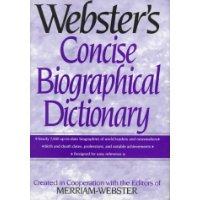  Webster's Concise Biographical Dictionary