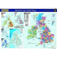  Philip's British Isles Wall Map: School Edition