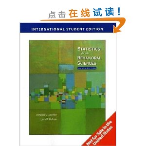 Statistics for the Behavioral Sciences