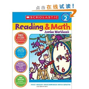 Reading & Math Jumbo Workbook: Grade 2