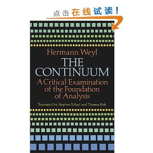 The Continuum: A Critical Examination of the Foundation of Analysis