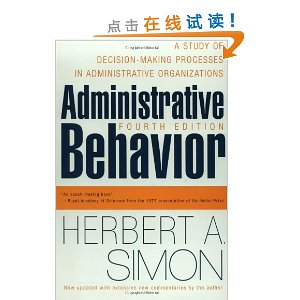 Administrative Behavior, 4th Edition