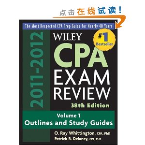 Wiley CPA Examination Review 2011-2012: Outlines and Study Guides