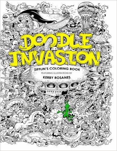 Doodle Invasion Adult Coloring Book: Zifflin's Coloring Book