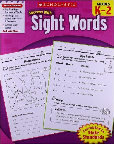 Scholastic Success With Sight Words: Grade K-2