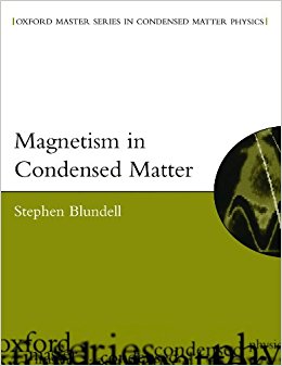 Magnetism in Condensed Matter