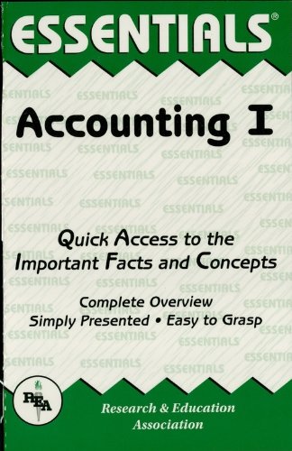 Accounting I Essentials: v. 1 (Essentials Study Guides)