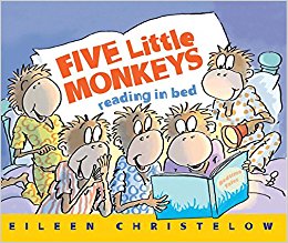 Five Little Monkeys Reading in Bed