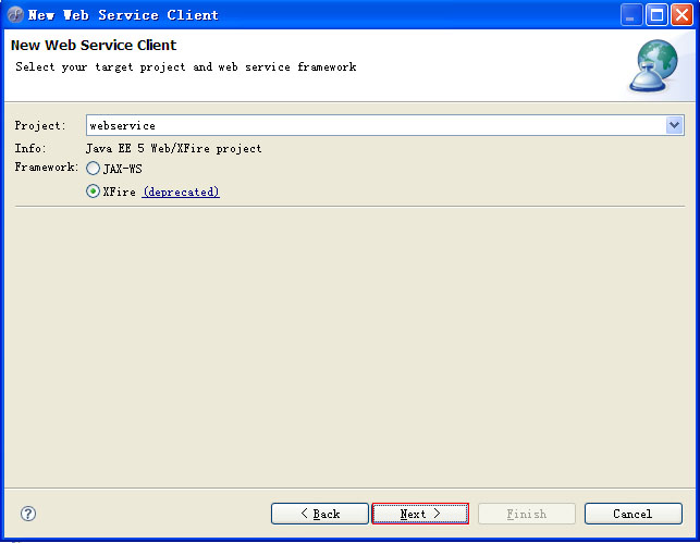 Myeclipse6.5ʹXFireWebServiceļ
