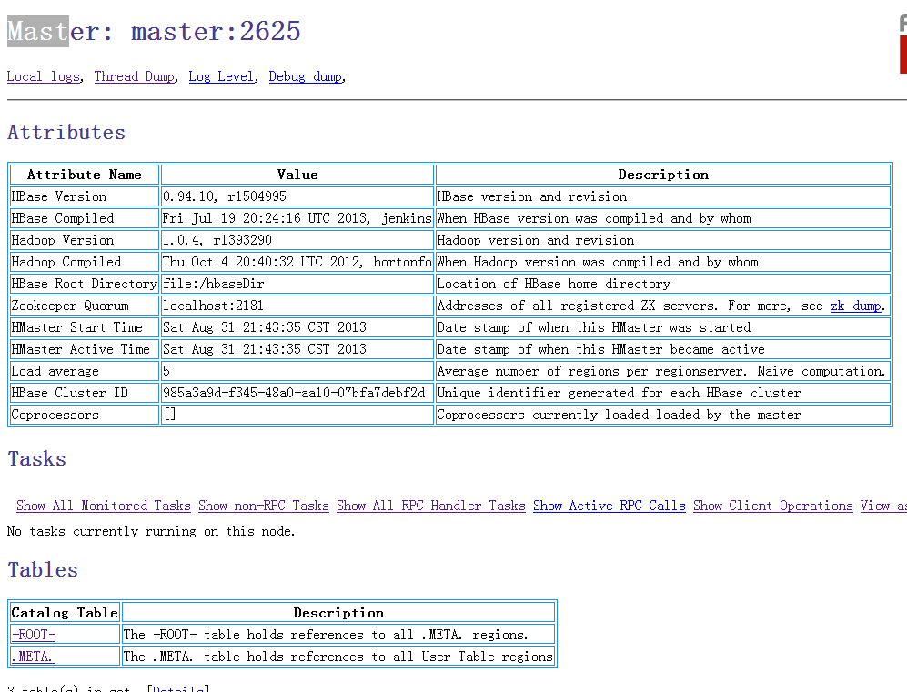 HBaseٰװ棨2