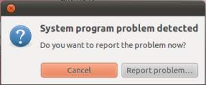 Ubuntu12.04/12.10һbug:system problem detected.λܽ