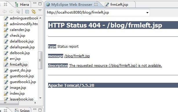 MyEclipse 6.5 JSPļHTTP Status 404