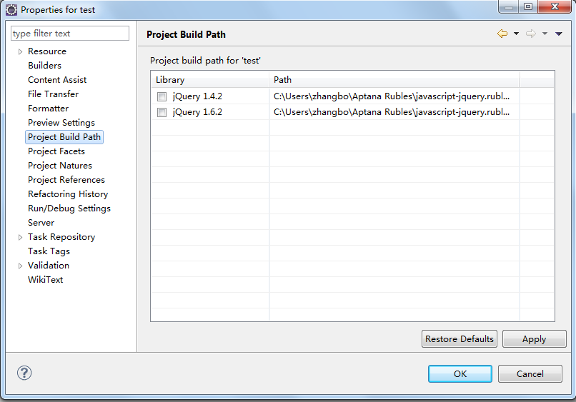 Eclipse3.7 װAptana Studio 3֧jqueryʾ