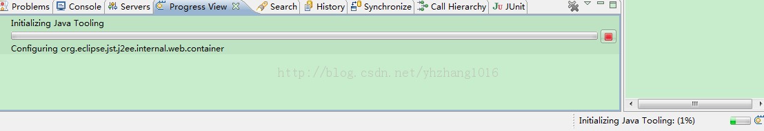 eclipseһֱinitializing java tooling(1%)й