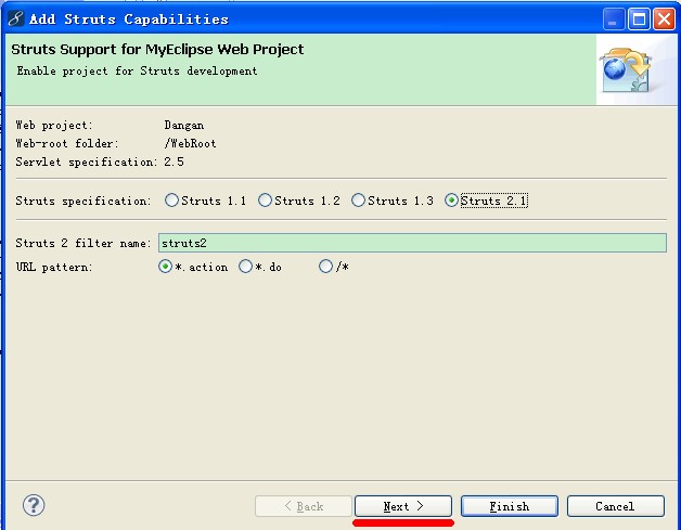 SSHMyEclipse 8.5ϸ  (Struts2.1+Spring3.0+Hibernate3.3)