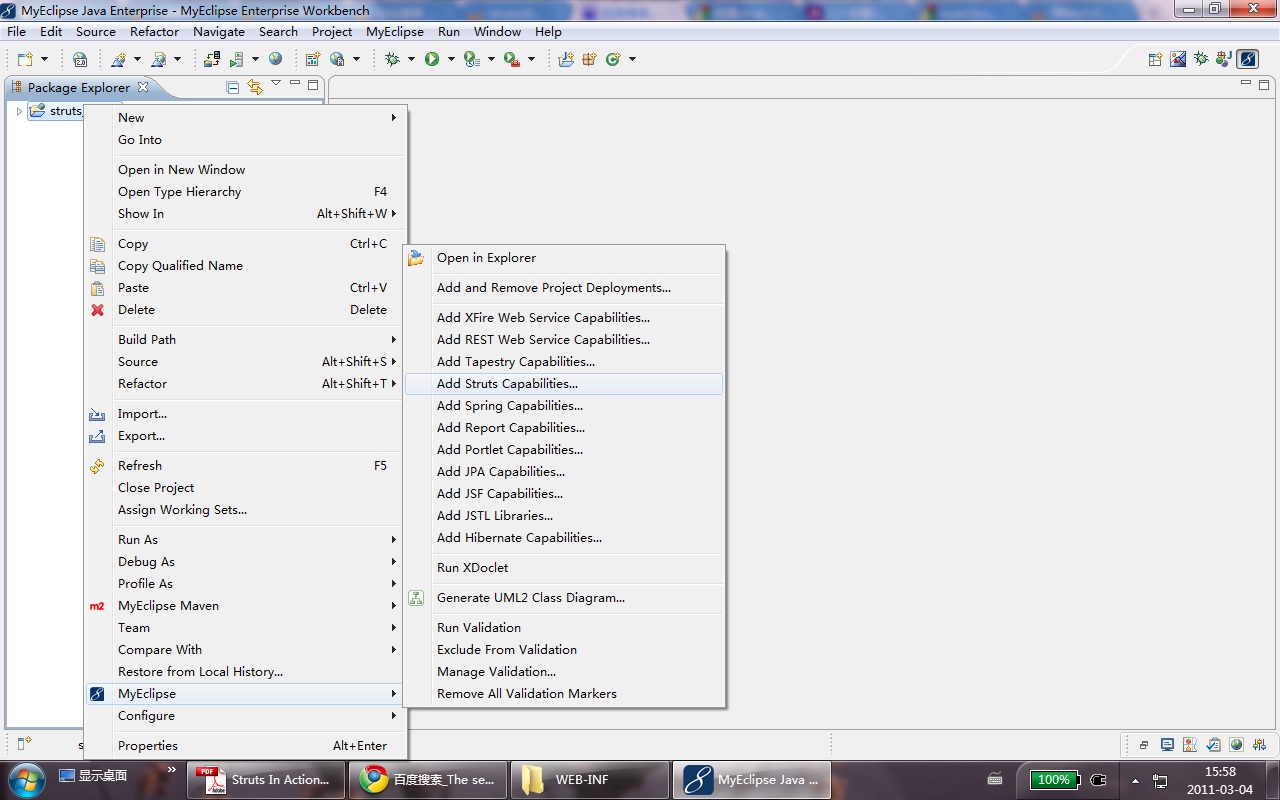 ֽ̳̣ʹMyEclipseStruts1.x Ӧ