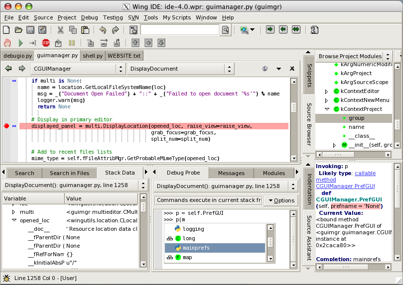 PythonWing IDEôBlenderPython