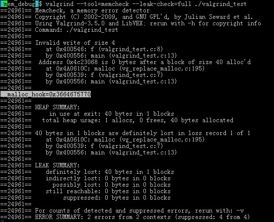 memory leak & double freeôŲ